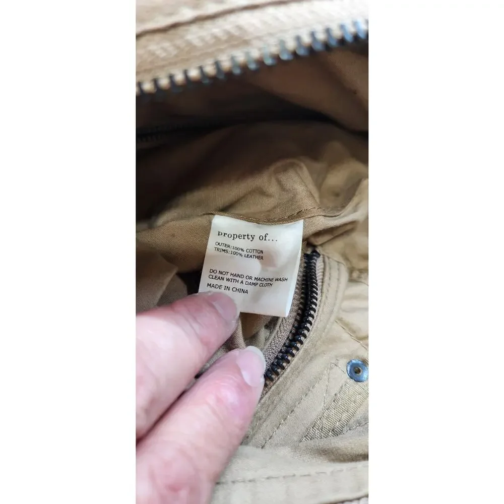 The Property Of Messenger Bag Khaki Brown Shoulder Satchel‎ Pre-owned